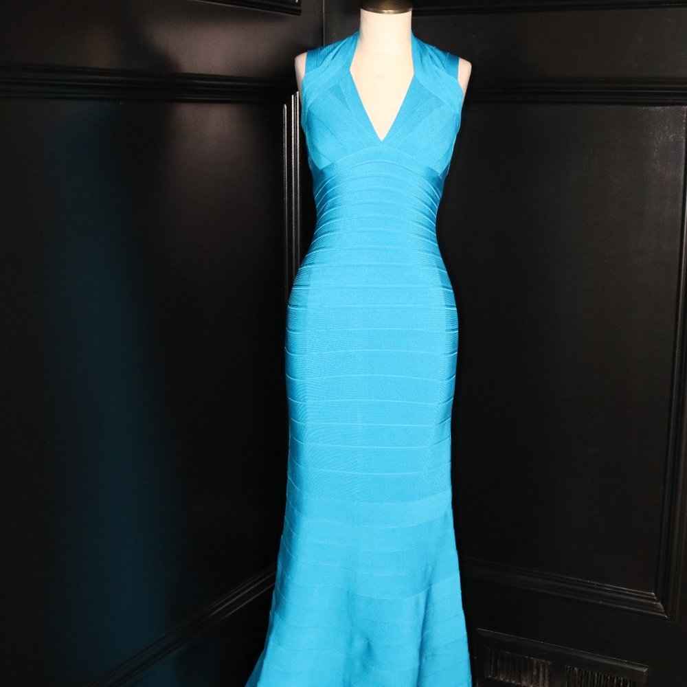 Herve Leger Stella Criss Cross Bandage Dress